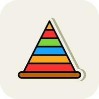 piramide vector icoon ontwerp