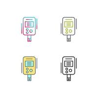 diabetes test vector icoon