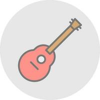 akoestisch gitaar vector icoon ontwerp