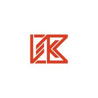 brief ck strepen lineair meetkundig logo vector