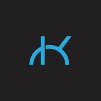 brief hk lus lijn gemakkelijk logo vector