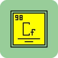 californium vector icoon ontwerp