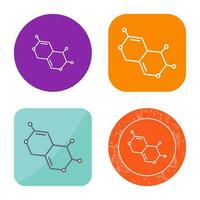 molecuul vector pictogram