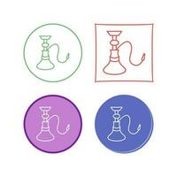 uniek hookah vector icoon