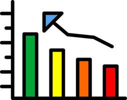 bar diagram vector icoon ontwerp