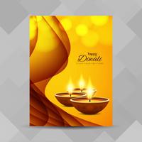 Abstracte Happy Diwali brochure ontwerpsjabloon vector