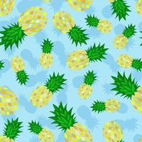 naadloze ananas patroon vector