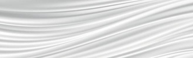 abstracte witte achtergrond golvende witte lijnen plooien vector