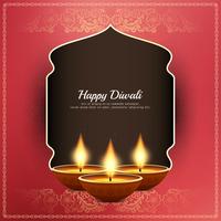 Abstracte gelukkige Diwali religieuze begroeting achtergrond vector