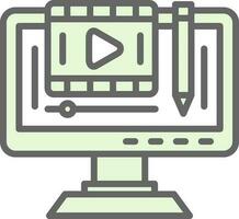 Bewerk video vector icoon ontwerp