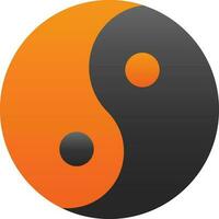 yin yang vector icoon ontwerp