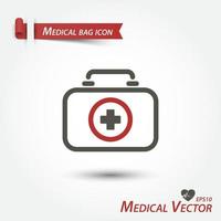 medische tas pictogram vector