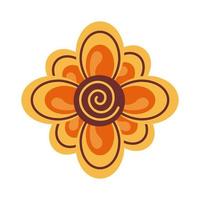 gelukkige raksha bandhan-viering met vlakke stijl van bloemdecoratie vector