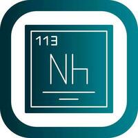 nihonium vector icoon ontwerp