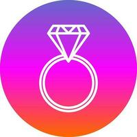 diamant ring vector icoon ontwerp