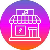 muziek- winkel vector icoon ontwerp