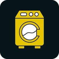 het wassen machine vector icoon ontwerp