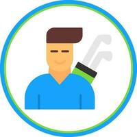 golfspeler vector icoon ontwerp