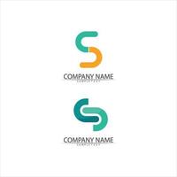 s logo lettertype en letter voor zakelijke corporate s brief logo vector