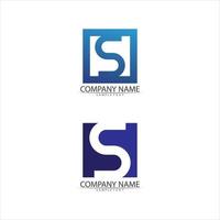 zakelijke corporate s brief logo s lettertype vector