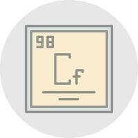 californium vector icoon ontwerp