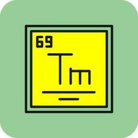 thulium vector icoon ontwerp