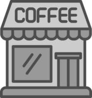 koffie huis vector icoon ontwerp