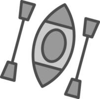 kajak vector icoon ontwerp