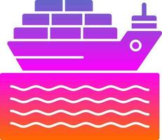 lading schip vector icoon ontwerp