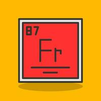 francium vector icoon ontwerp