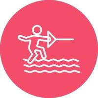 water ski vector icoon ontwerp