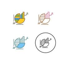 cirkeldiagram vector pictogram