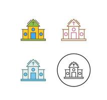 kerk vector pictogram