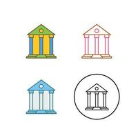 Parthenon vector icoon