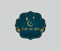 eid mubarak gratis illustratie vector