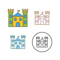 kasteel vector pictogram