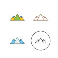 berg vector pictogram