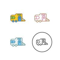 caravan vector pictogram