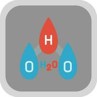 h2o vector icoon ontwerp