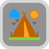 camping tent vector icoon ontwerp