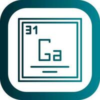 gallium vector icoon ontwerp