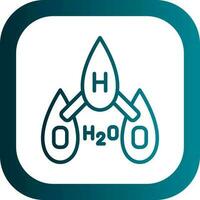 h2o vector icoon ontwerp