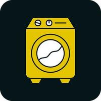 het wassen machine vector icoon ontwerp