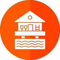 strand hut vector icoon ontwerp