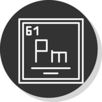 promethium vector icoon ontwerp
