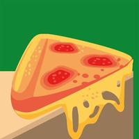 fastfood pizza vector