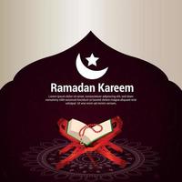 ramadan kareem viering wenskaart vector