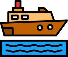 reis schip vector icoon ontwerp