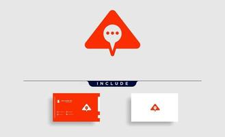 brief een chat of bericht logo vector sjabloonontwerp