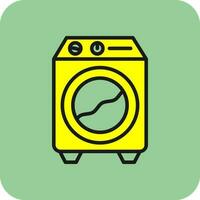 het wassen machine vector icoon ontwerp